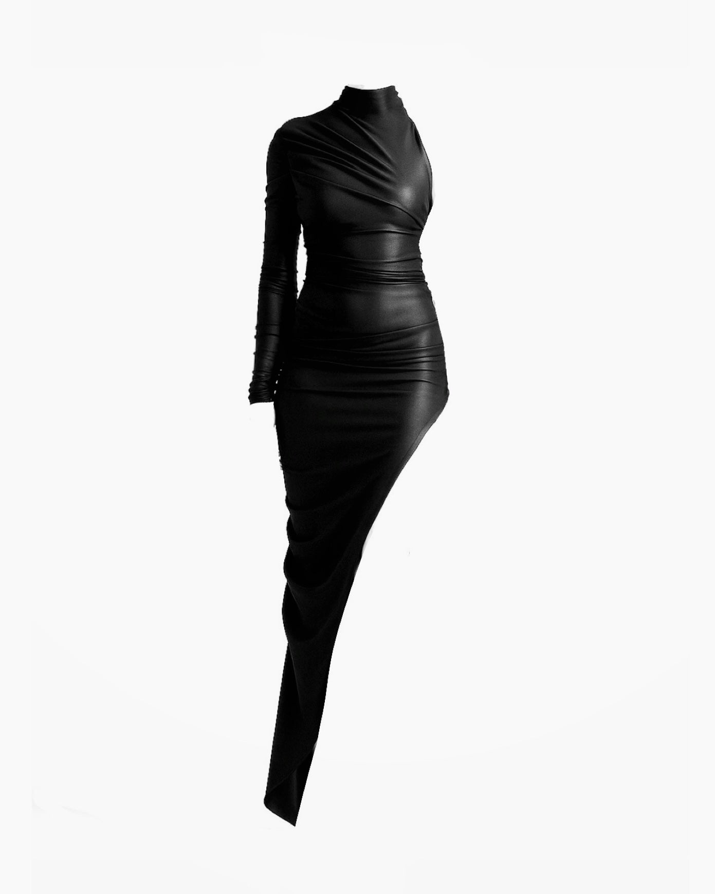 Fitted draped dress