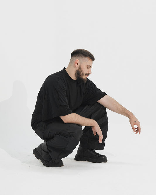 Layered nylon pants