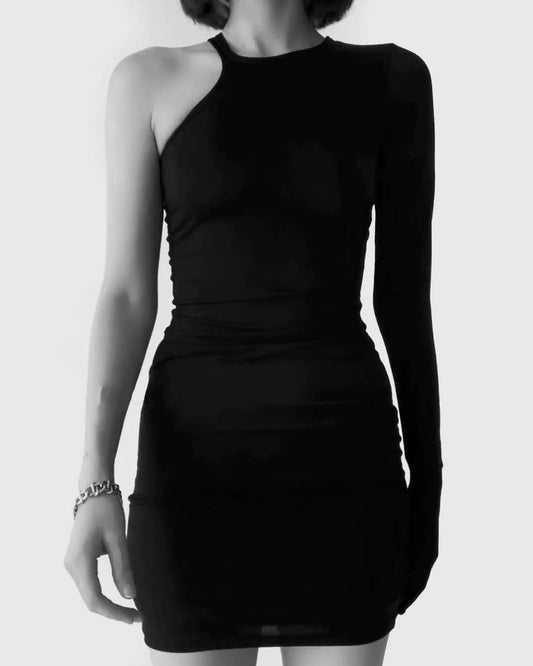 Mini asymmetric dress