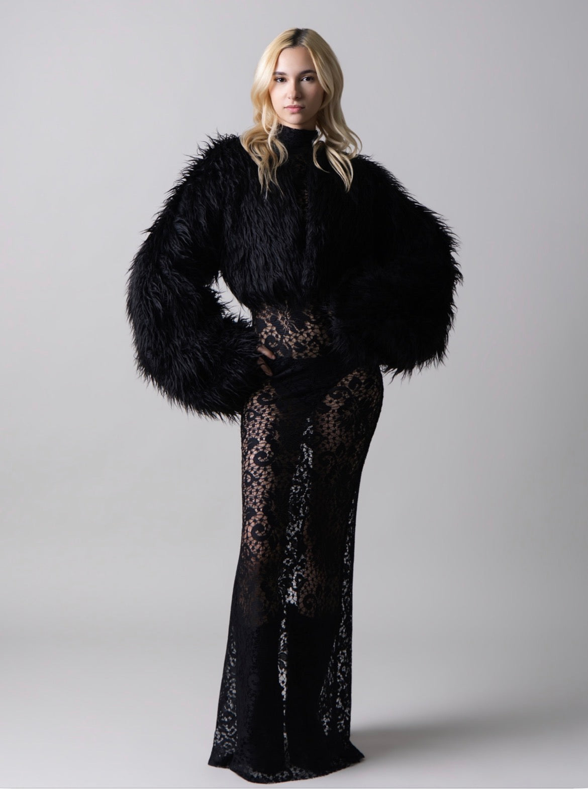 Lace maxi dress