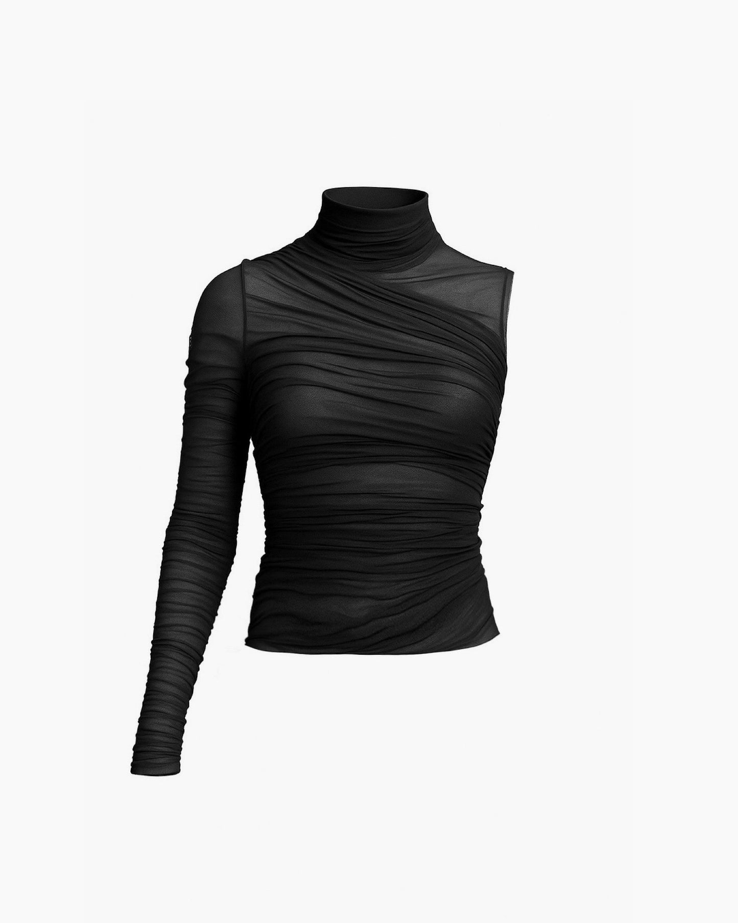 Mesh draped top