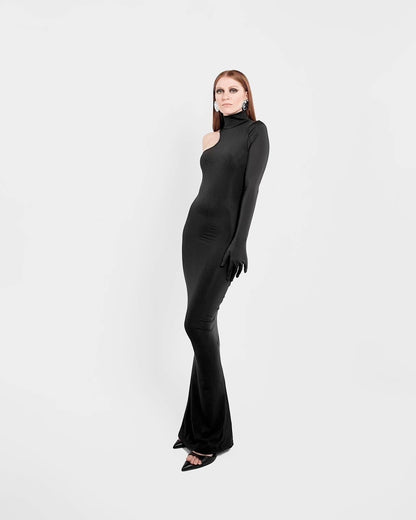 Asymmetric maxi dress